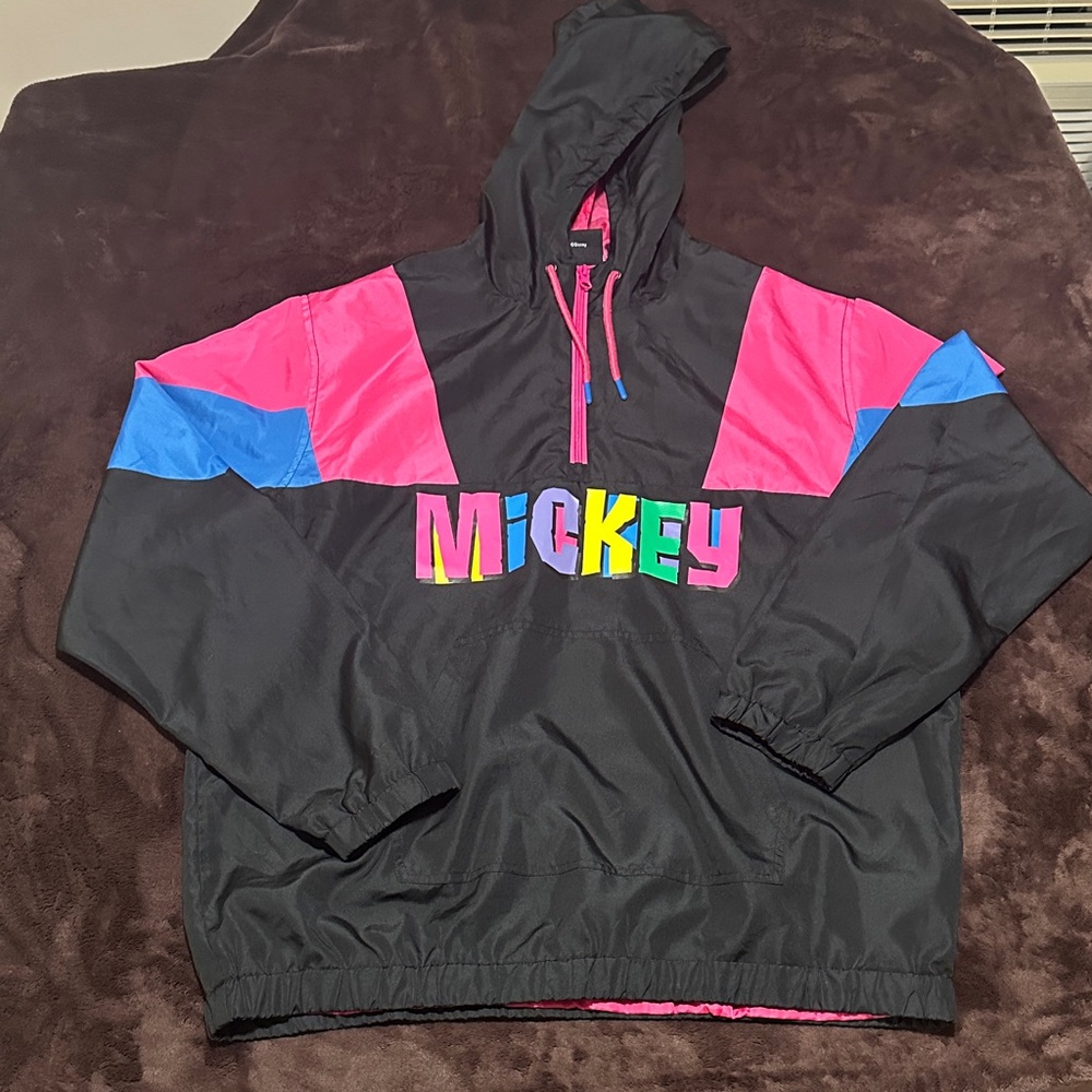 Vintage Disney Black and Pink Mickey Jacket